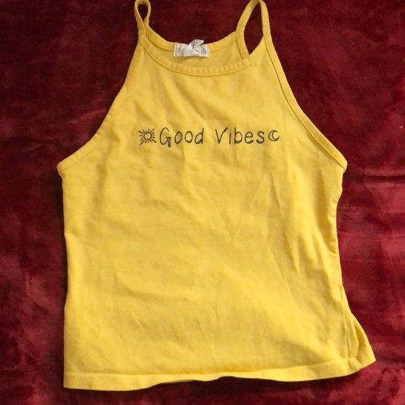 Yellow tank top, street wear society , size m - Picture 1 of 3